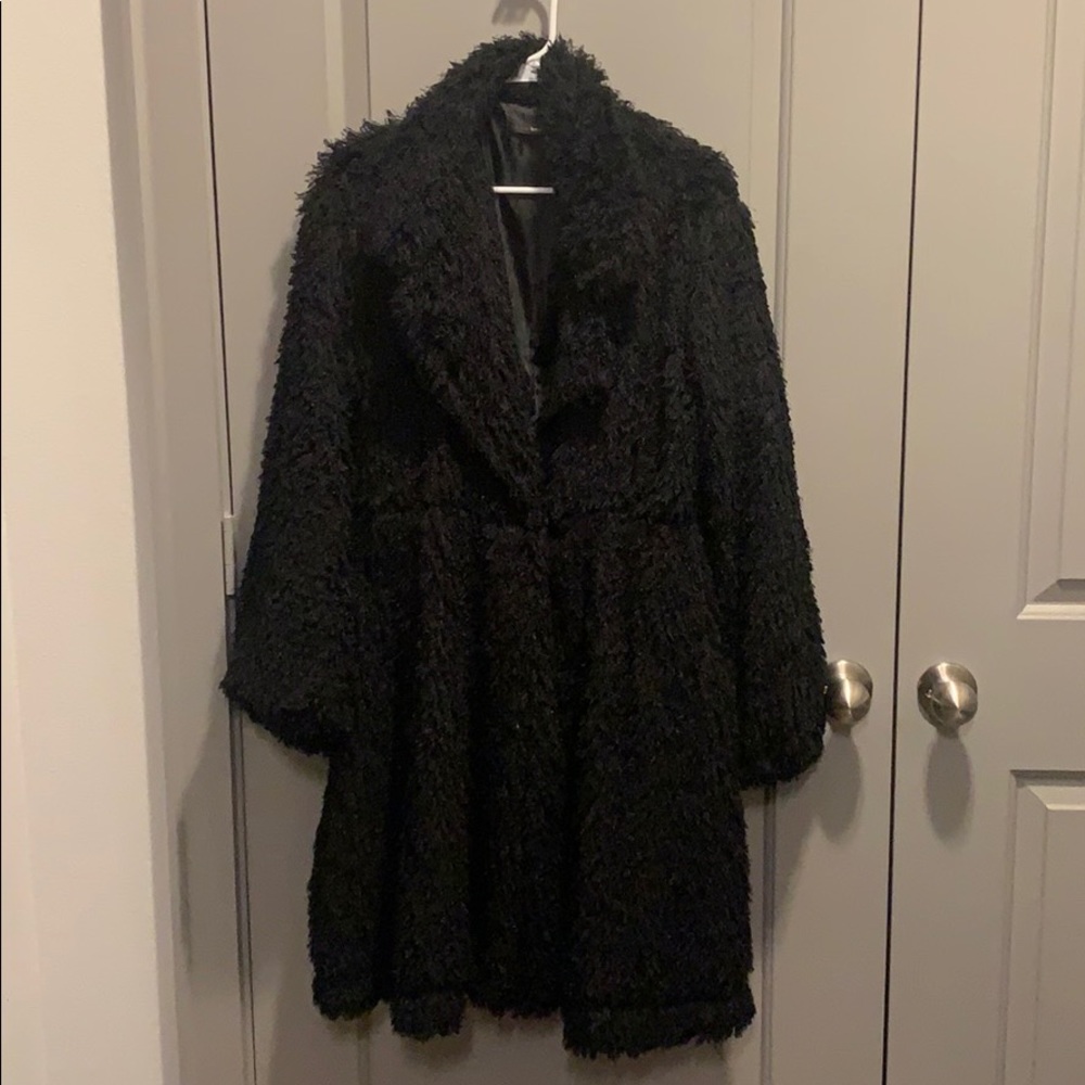 Hazel Black Faux Fur Jacket